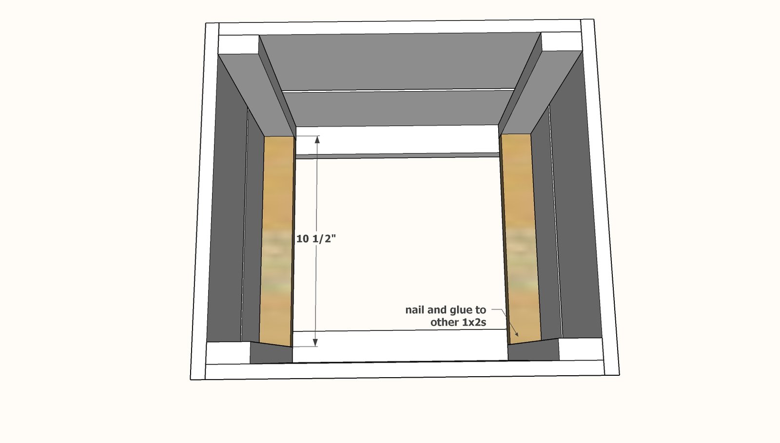 Large Wooden Milk Crate Tutorial using Cedar Fence Pickets — step 4