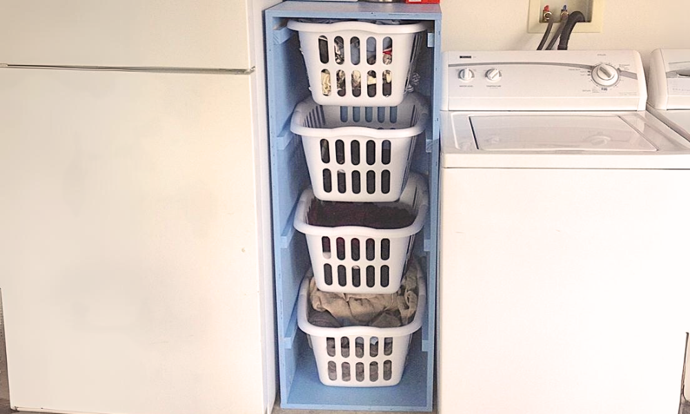 Laundry Basket Organizer Tower