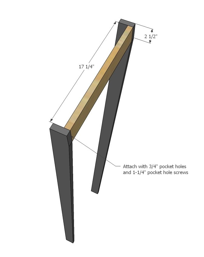 Leaning Ladder Wall Bookshelf — step 2