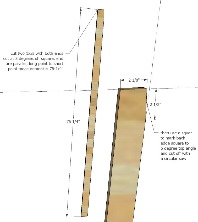 Leaning Wall Ladder Desk — step 2