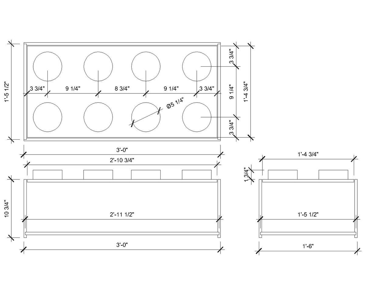 Lego Build and Store Toy box dimension diagram 1