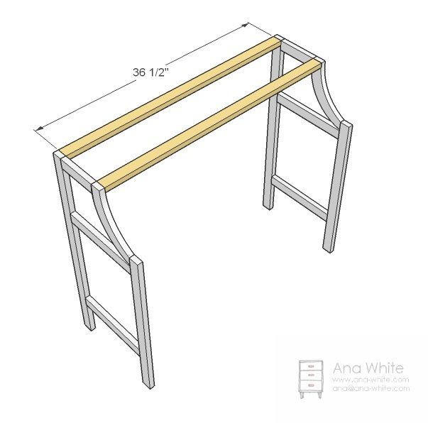 Library Console Table — step 3