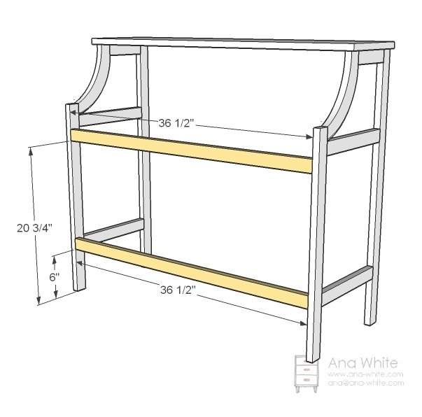 Library Console Table — step 5