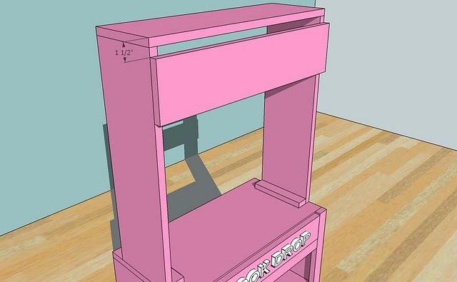 Library Hutch for Grace's Town — step 3