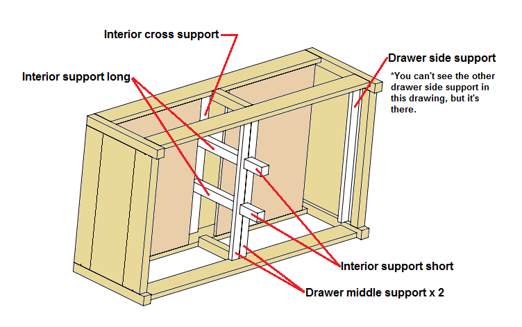 Lift Top Coffee Table with Drawers — step 7