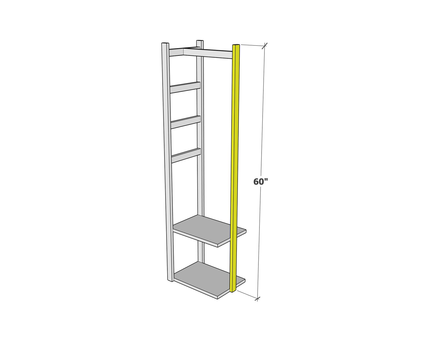 Lightweight Instant Closet Rack or Entryway Organizer — step 4