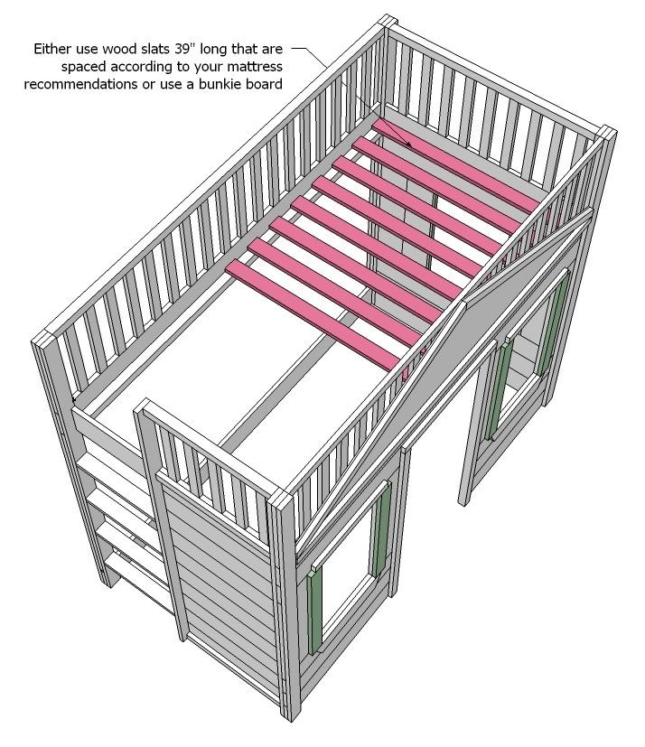 Little Cottage Loft Bed — step 22