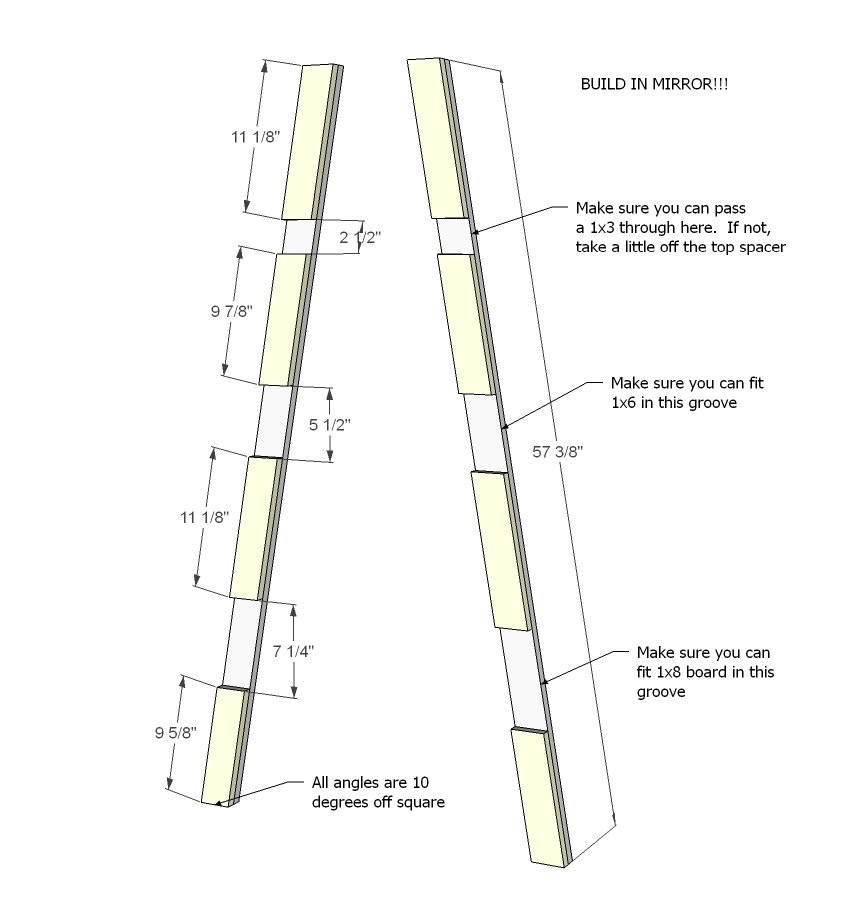 Little Sloan Leaning Bookshelf — step 1