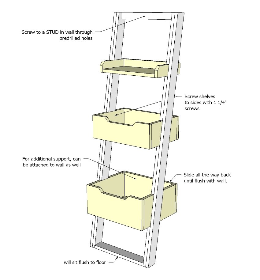 Little Sloan Leaning Bookshelf — step 4