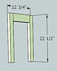 Loft bed for american girl or 18" doll — step 1
