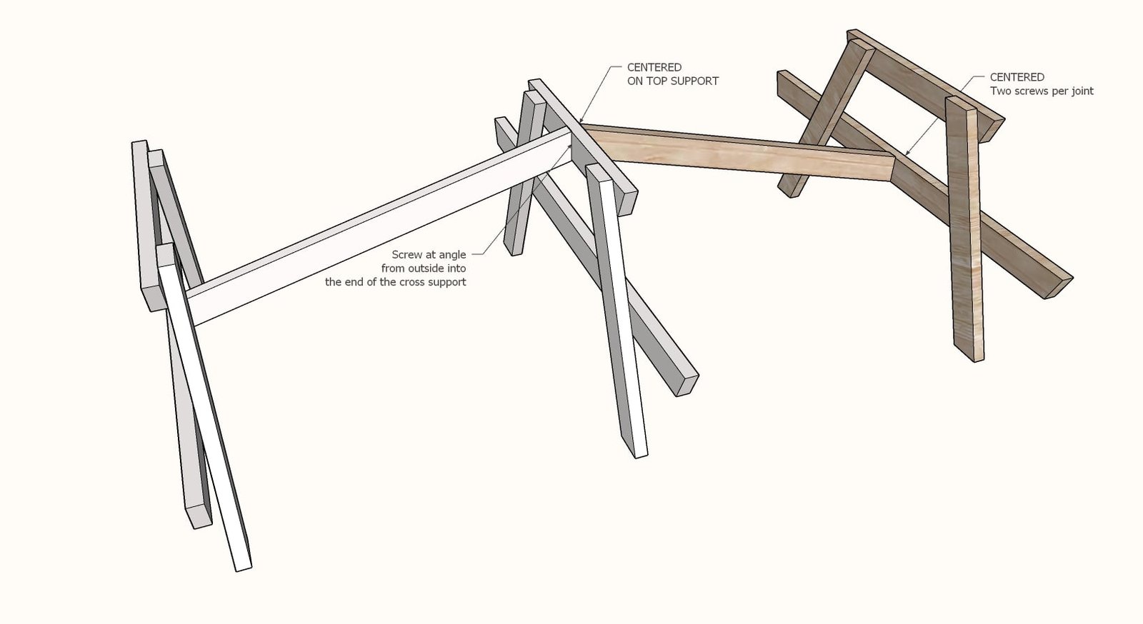 Long Picnic Table — step 4