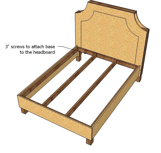 Lyds’ No-Sew Upholstered Bed — step 15