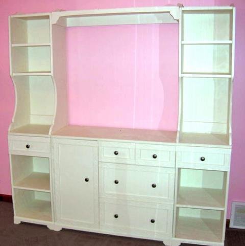 Madeline Side Hutches for the Nursery Changing Wall