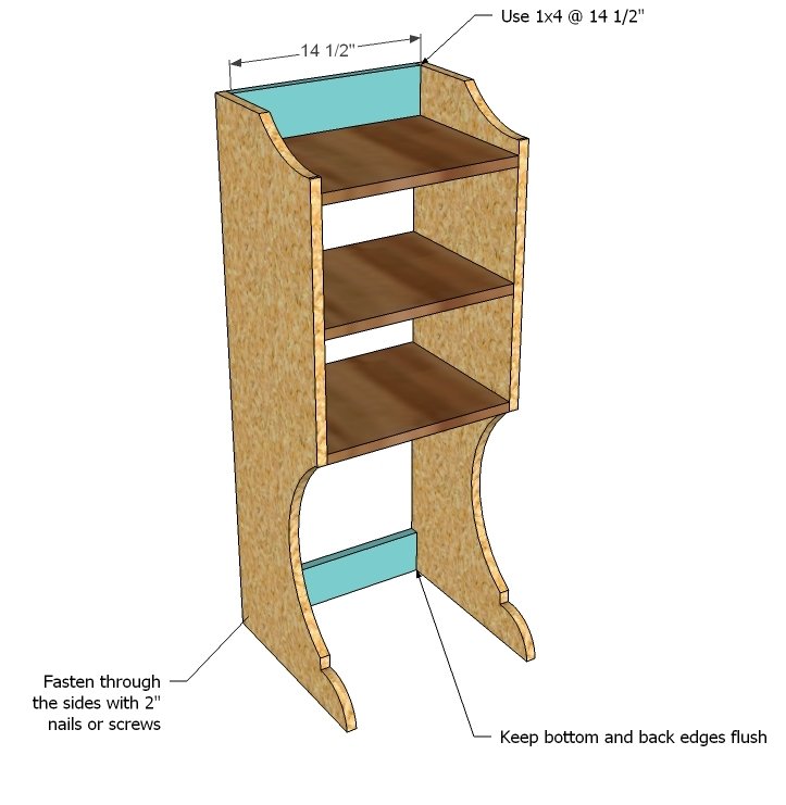 Madeline Side Hutches for the Nursery Changing Wall — step 3