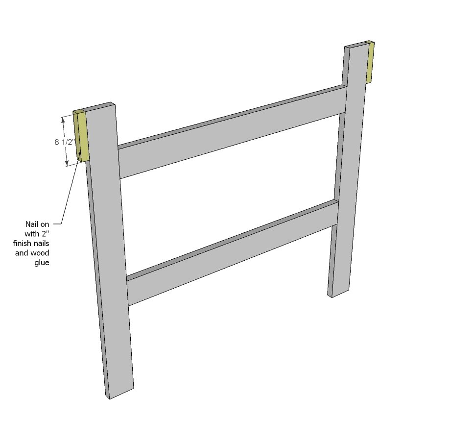 Mantle Moulding Headboard — step 2