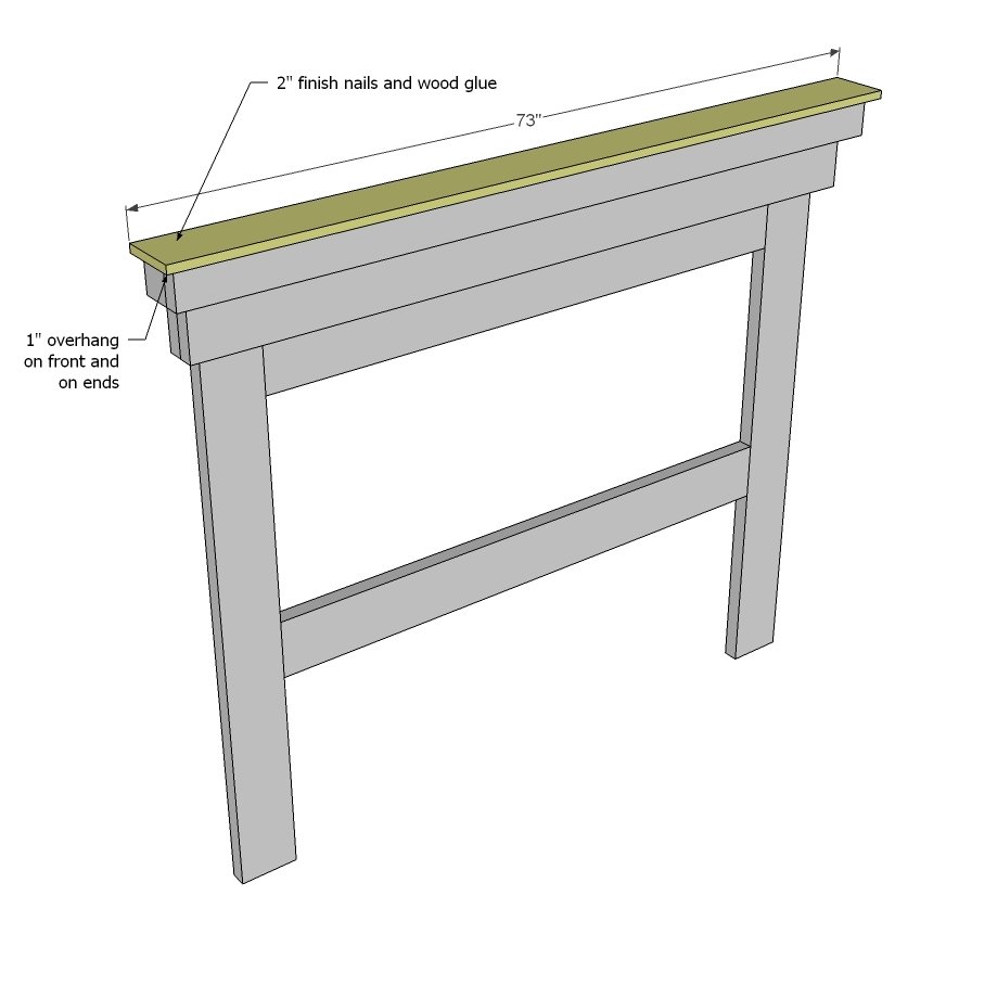Mantle Moulding Headboard — step 6