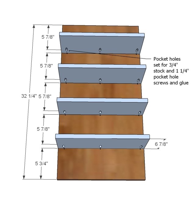 Master Closet System Shoe Cubbies — step 1