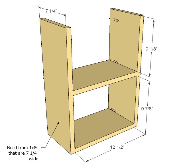 Media Console with DVD Drawer Storage, Cyndi Collection — step 9