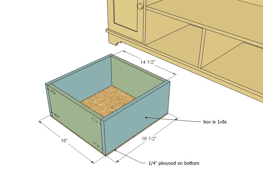 Media Console with DVD Drawer Storage, Cyndi Collection — step 13