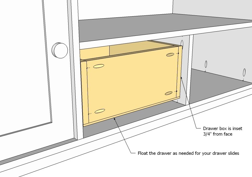 Media Console with DVD Drawer Storage, Cyndi Collection — step 14