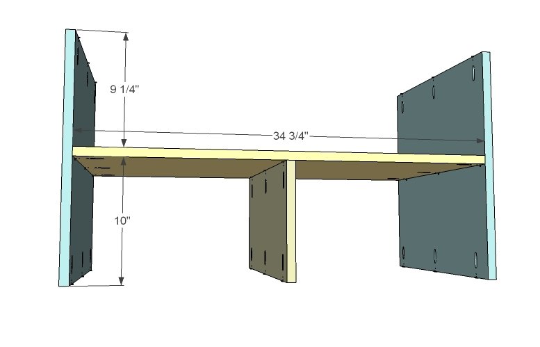 Media Console with DVD Drawer Storage, Cyndi Collection — step 1