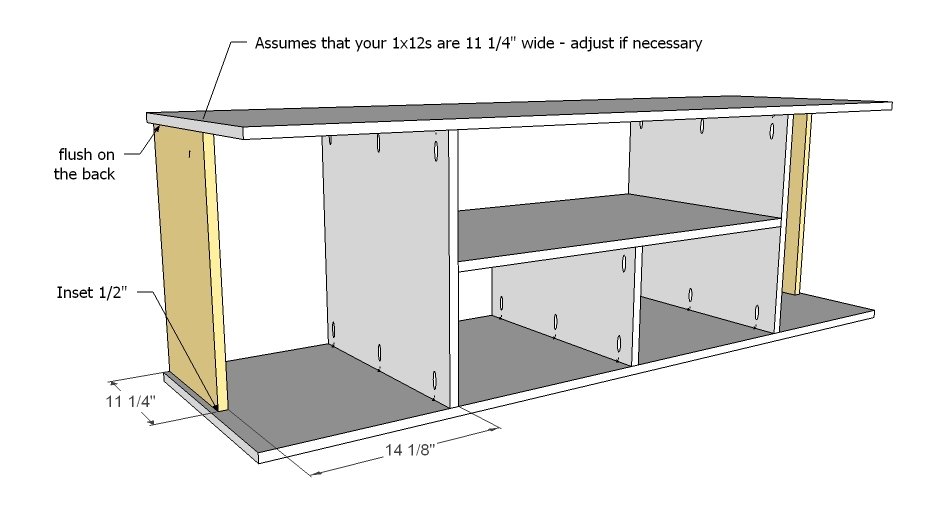 Media Console with DVD Drawer Storage, Cyndi Collection — step 3