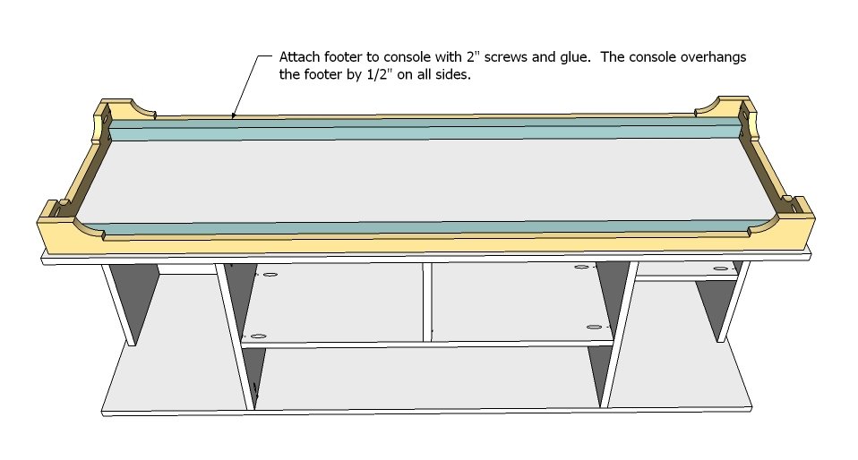 Media Console with DVD Drawer Storage, Cyndi Collection — step 8