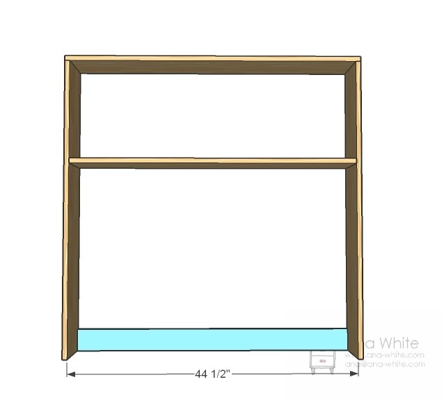 Media Hutch for the Turned Leg Media Console — step 2