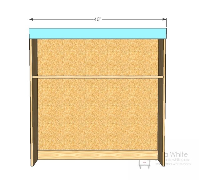 Media Hutch for the Turned Leg Media Console — step 4