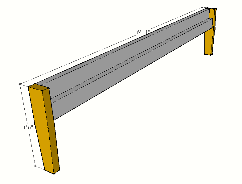 Mid-Century Inspired Platform Bed — step 3