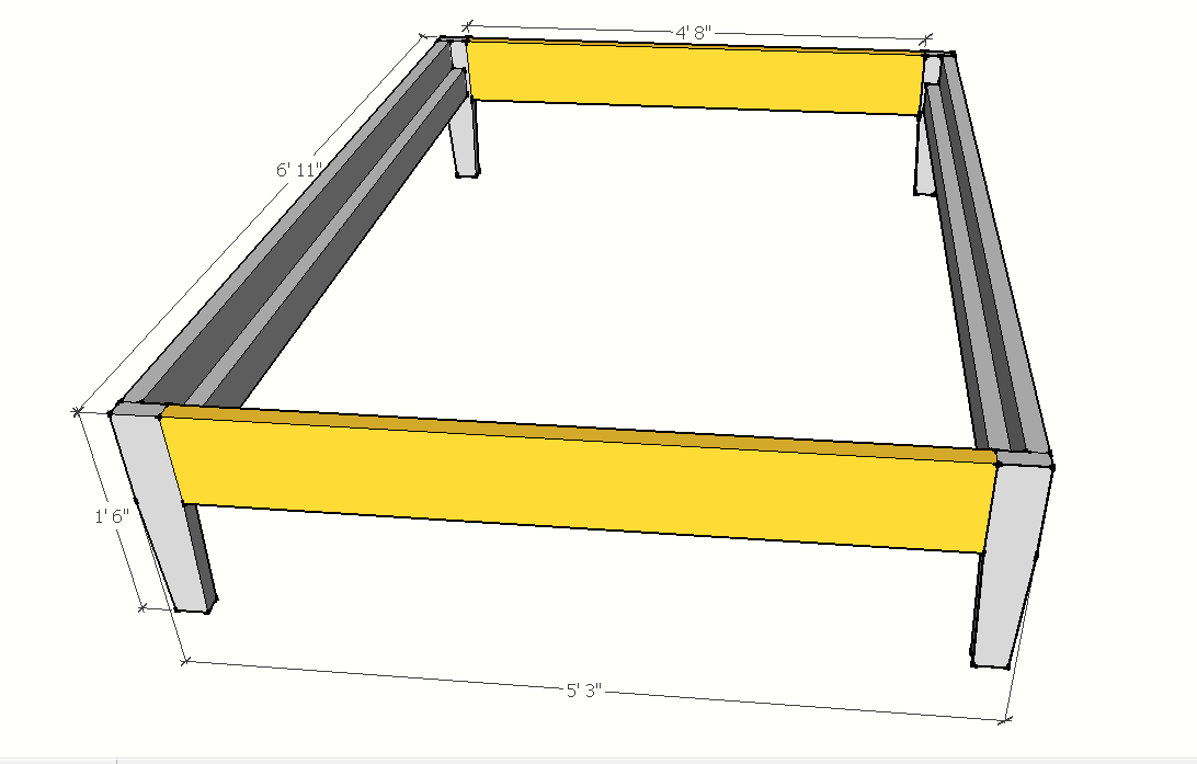 Mid-Century Inspired Platform Bed — step 4