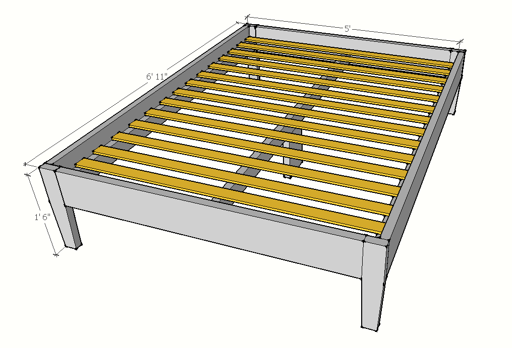 Mid-Century Inspired Platform Bed — step 6
