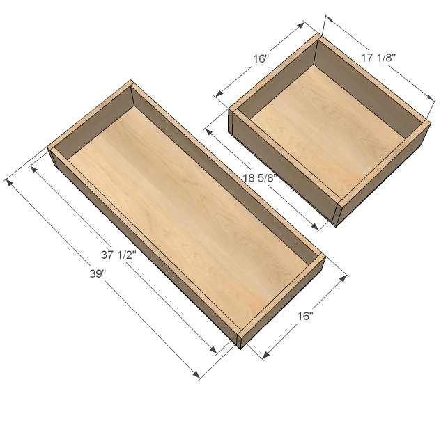 Mid Height 4 Drawer Dresser with Open Bottom Shelf — step 10