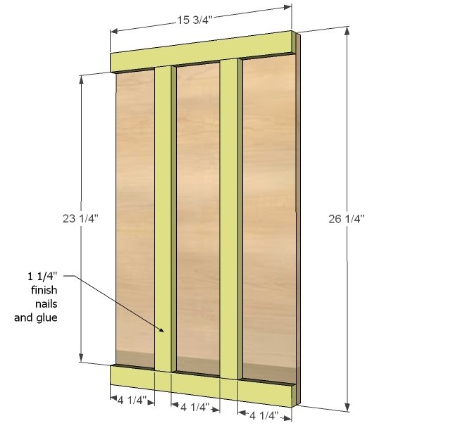 Mid Height 4 Drawer Dresser with Open Bottom Shelf — step 1