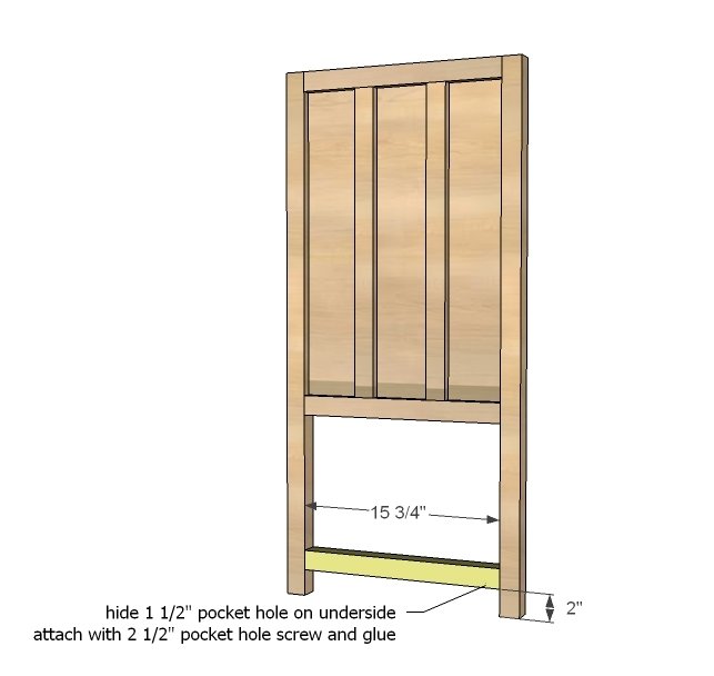 Mid Height 4 Drawer Dresser with Open Bottom Shelf — step 3