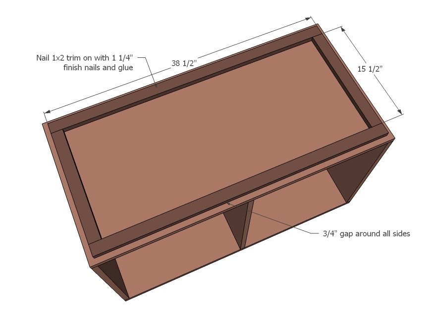 Midcentury Bar Console Cabinet — step 2