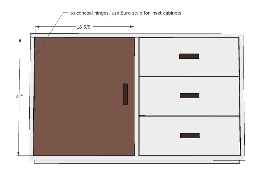 Midcentury Bar Console Cabinet — step 6