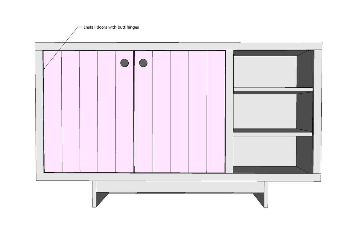 Midcentury Modern Console / Buffet Cabinet — step 7