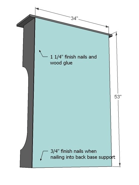 Mimi's Narrow Hall Tree Hutch — step 8