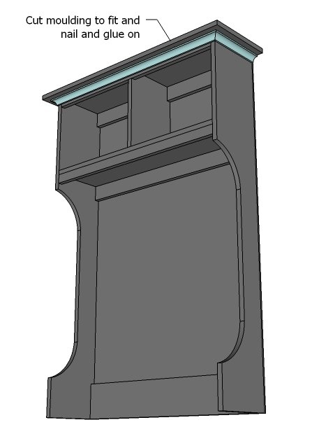 Mimi's Narrow Hall Tree Hutch — step 9