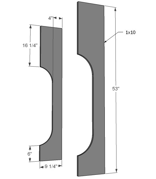 Mimi's Narrow Hall Tree Hutch — step 1