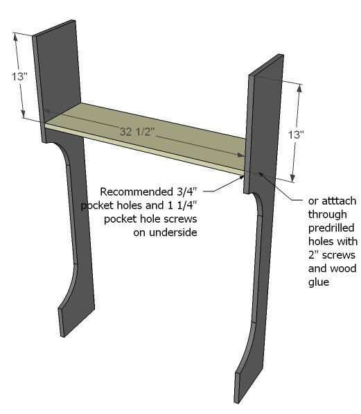 Mimi's Narrow Hall Tree Hutch — step 2