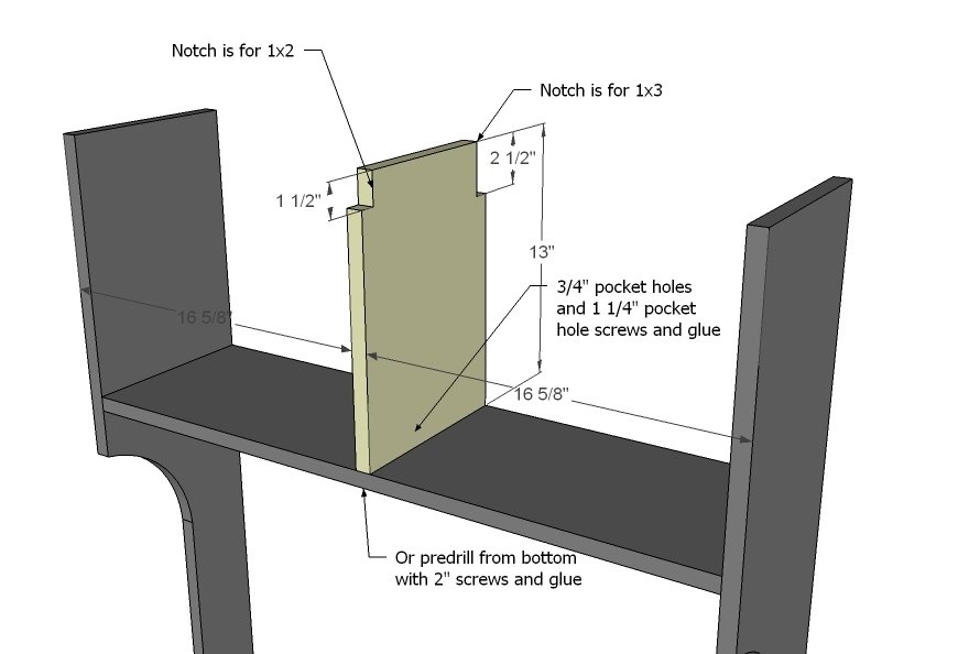 Mimi's Narrow Hall Tree Hutch — step 3