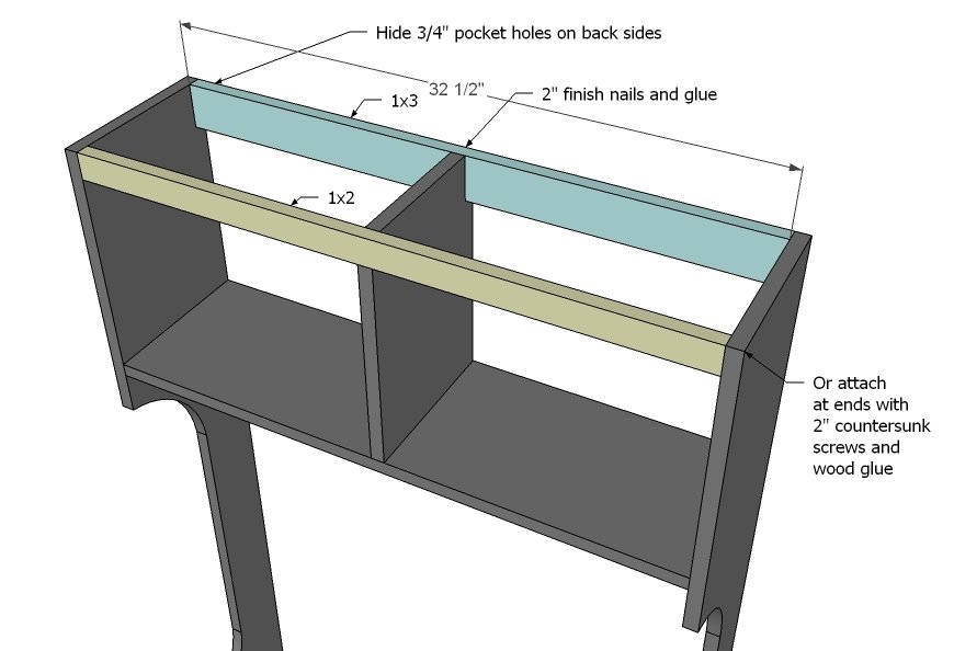 Mimi's Narrow Hall Tree Hutch — step 4
