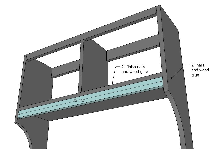 Mimi's Narrow Hall Tree Hutch — step 5