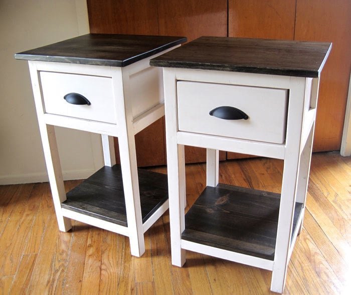 Mini Farmhouse Bedside Table