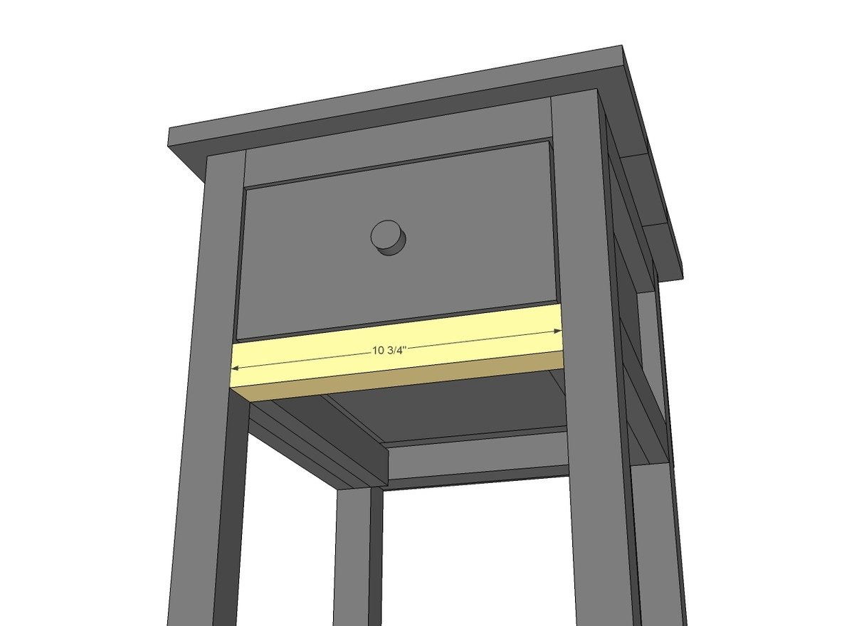 Mini Farmhouse Bedside Table — step 8