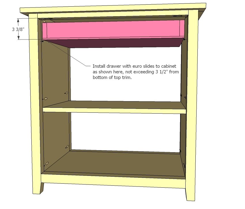 Mini Fridge Snack Cabinet — step 9