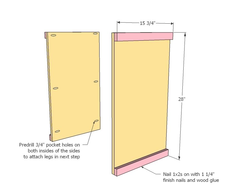 Mini Fridge Snack Cabinet — step 1