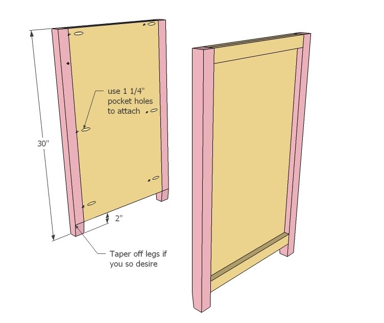 Mini Fridge Snack Cabinet — step 2
